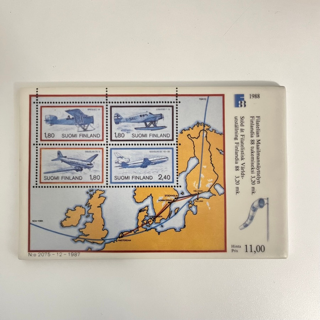Arabia - Filatelian maailmannäyttelyn 1988 seinälaatta