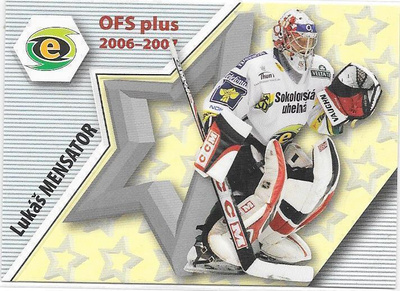 2006-07 OFS Plus #NH4 Lukas Mensator Karlovy Vary Tsekki MV