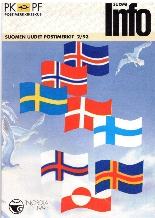 Postimerkkikeskus - SUOMEN UUDET POSTIMERKIT 2/1993 (esite)
