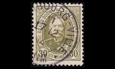 Luxemburg 61B o Suurherttua Adolf 30 C (12½) (1891)