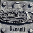 Renault Hopeavårinen merkki. Valmistajan leimalla. Halkaisij - pikkukuva 2