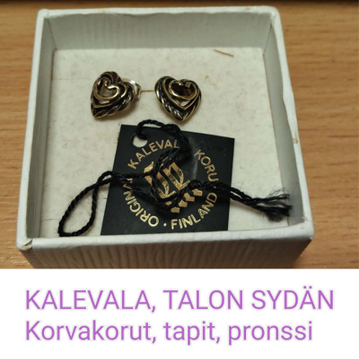 KALEVALA TALONSYDÄN -korvakorut, pronssi, tapit