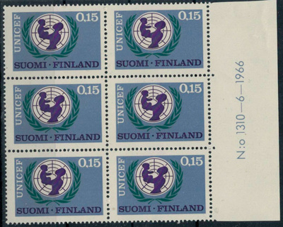 1966 UNICEF  nro-6lo   ++