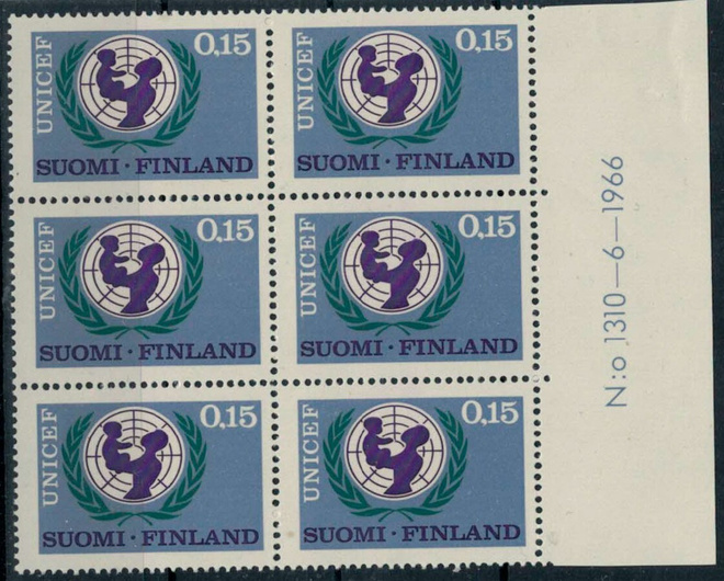1966 UNICEF  nro-6lo   ++