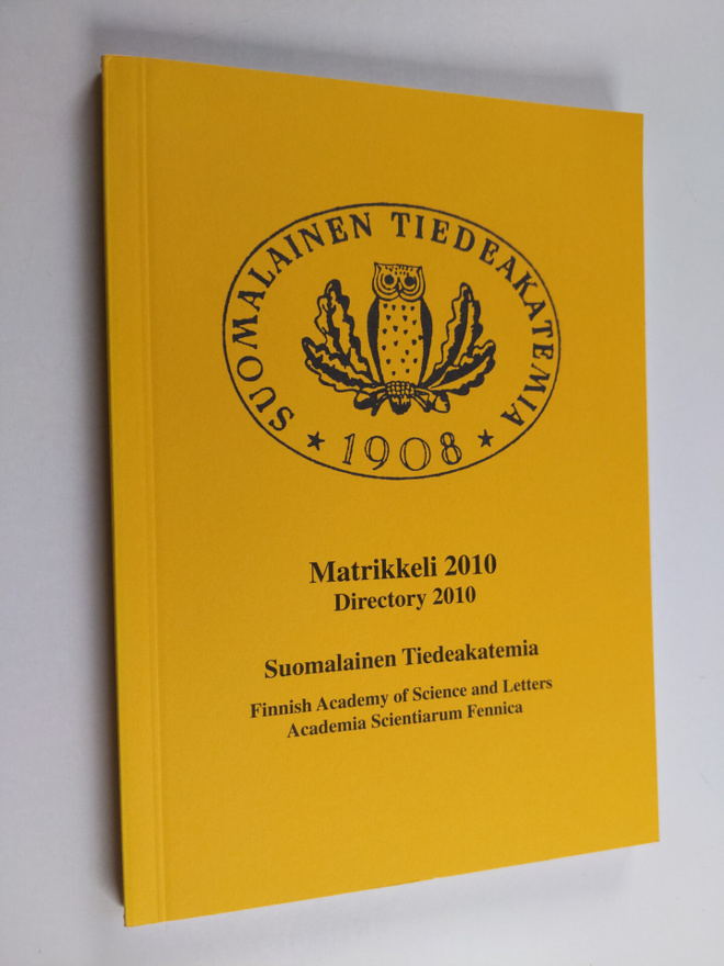 Suomalainen tiedeakatemia : Matrikkeli 2010