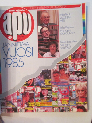 APU LEHTI 49 / 1985 VIIKKOLEHTI 168 s. SIS.LUETTELOT KUVISSA