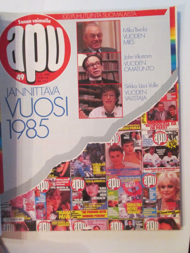 APU LEHTI 49 / 1985 VIIKKOLEHTI 168 s. SIS.LUETTELOT KUVISSA