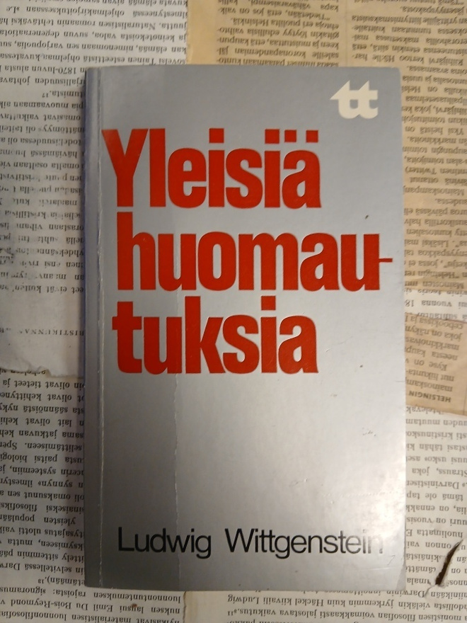 Ludwig Wittgenstein - Yleisiä huomautuksia (nid.)