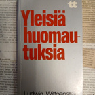 Ludwig Wittgenstein - Yleisiä huomautuksia (nid.) - pikkukuva 1