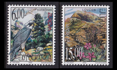 Jugoslavia 2910-1 ** Europa luonnonpuistot (1999)