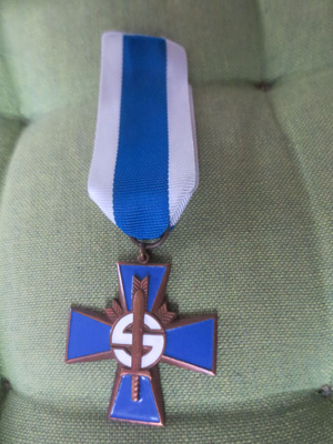 Sininen/ Suojeluskunta Risti