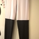 Valko-harmaat Trikoot / Leggingsit / Leggings - koko L - pikkukuva 5
