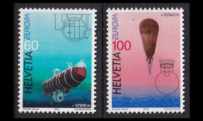 Sveitsi 1525-6 ** Europa löydöt ja keksinnöt (1994)