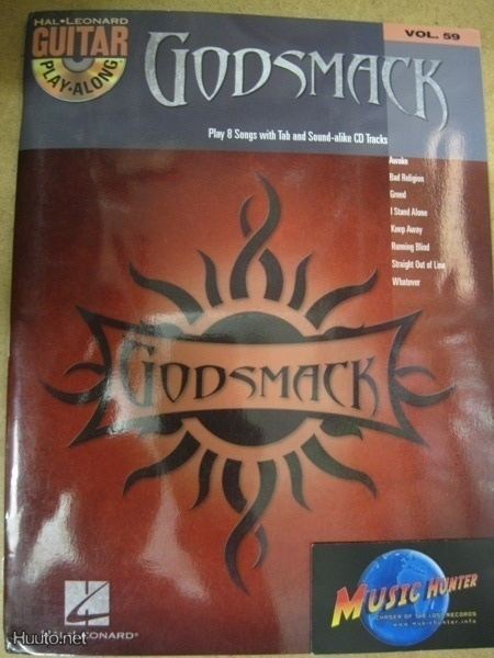 GODSMACK VOL 59 GUITAR PLAY - ALONG NUOTTIKIRJA + CD