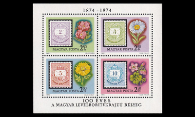 Unkari 2941-4BL105 ** Postimerkit blokki (1974)