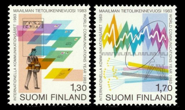 922-3 ** Maailman tietoliikennevuosi (1983)