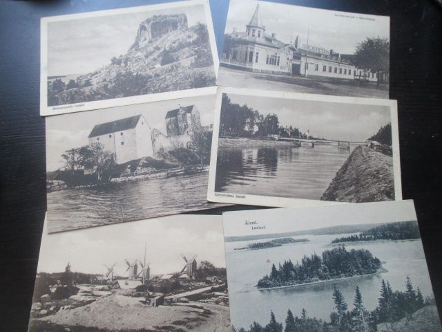 6 erillaista korttia Ahvenanmaalta