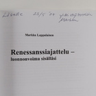 Markku Lappalainen : Renessanssiajattelu : luonnonvoima s... - pikkukuva 3