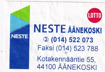 Äänekoski, NESTE . Lotto    s14/2