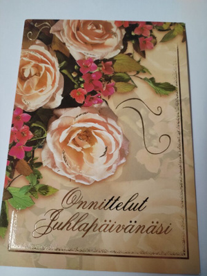 Onnittelu kortti,kulkematon.