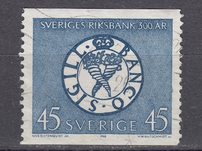 Ruotsi 1968 Fa 624A Ruotsin pankki 300v.