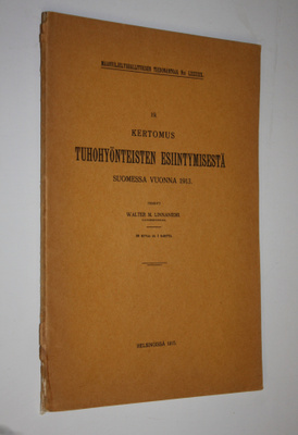 19. Kertomus tuhohyönteisten esiintymisestä Suomessa vuon...