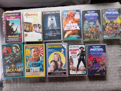 Vhs paketti 10 kpl