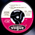 ANTOINE: Bonjour salut. 7" EP (PS) - pikkukuva 5