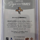 Brian Campbell 2025-26 SP Authentic Sign Of The Times - pikkukuva 2
