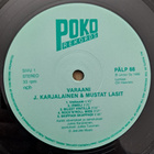 J. KARJALAINEN JA MUSTAT LASIT : VARAANI  LP - pikkukuva 3