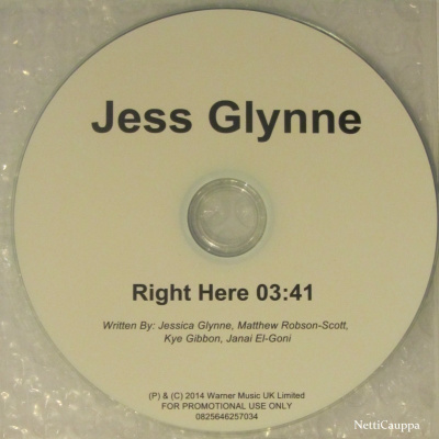 Jess Glynne • Right Here PROMO CDr-Single