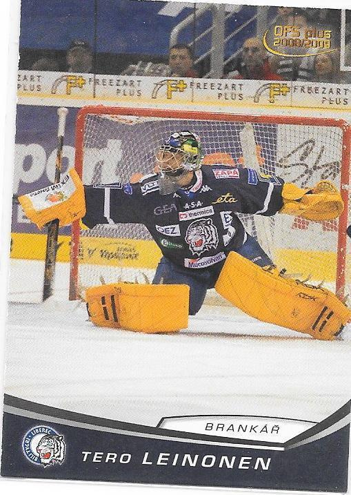 2008-09 OFS Plus #436 Tero Leinonen HC Liberec JYP MV