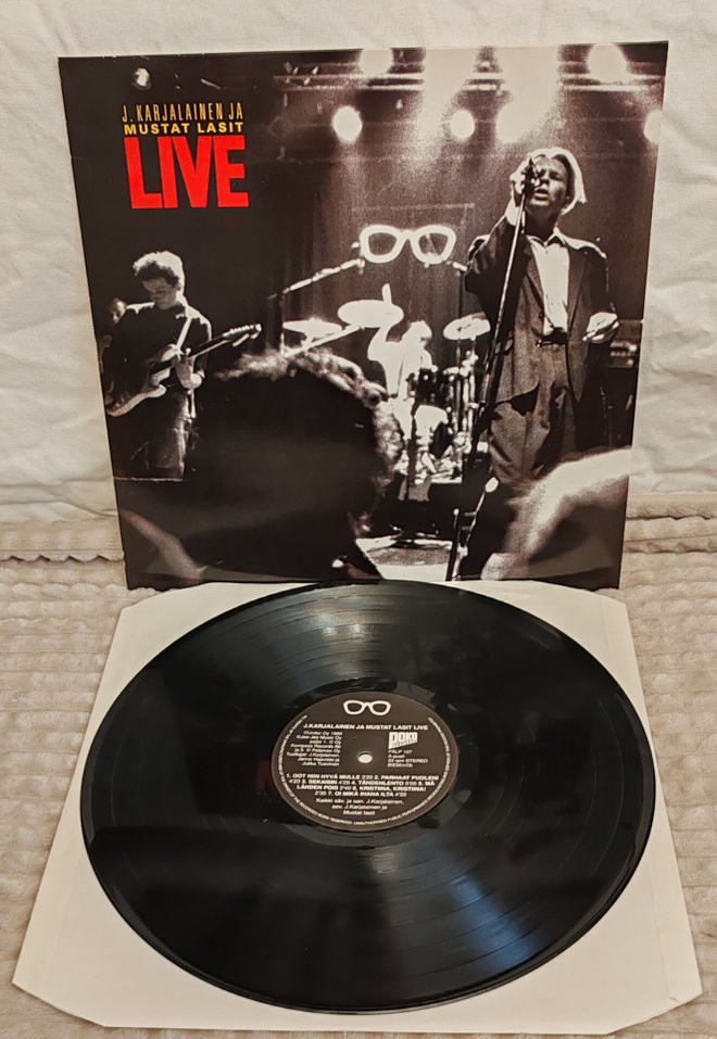 J. Karjalainen Ja Mustat Lasit Live lp