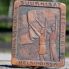 Suurkisat Helsingissä 1938. Pronssivärinen. Halkaisija - 39 - pikkukuva 2
