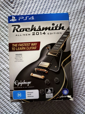 Rocksmith 2014 PS4 peli+kaapelit