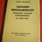 Yrjö Nurmio : Suomen sensuuriolot vv. 1809 - 1829 - pikkukuva 1