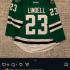 Esa Lindell Dallas Game worn gameworn pelipaita - pikkukuva 2