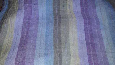 Sinisävyinen pitkä verho 210x108cm