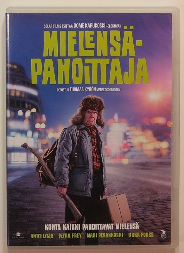Mielensäpahoittaja DVD elokuva