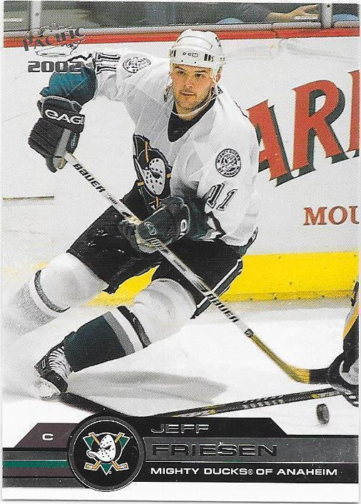 2001-02 Pacific #3 Jeff Friesen Anaheim Mighty Ducks