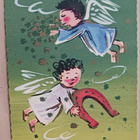 Enkelit, hevosenkenkä, neliapiloita, p. 1958 Tubi-merkit - pikkukuva 1