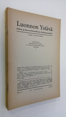 Luonnon ystävä vuosikerta 1937 (yksi numero puuttuu)