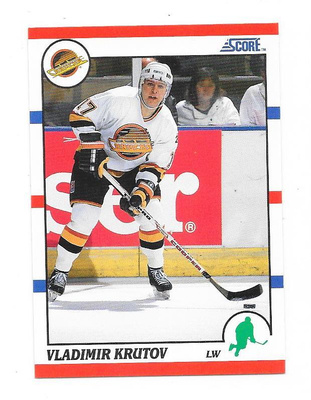 1990-91 Score #273 Vladimir Krutov Vancouver Canucks RC
