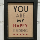 3x tekstitaulu: Happy Ending Stars Rainbow Live Laugh Love - pikkukuva 2