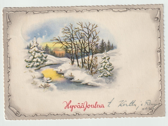 Jäätynyt puro talvimaisemassa (ARTKO)