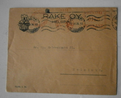 Helsinki, RAKE Oy, 12.9.1935