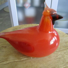 Iittala Oiva Toikka lasilintu Kardinaali - pikkukuva 1