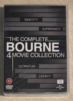 Jason Bourne -kokoelma (4DVD) Matt Damon (UUSI)