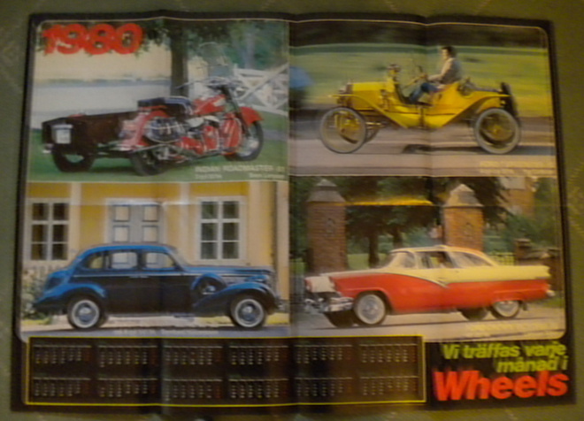 Kalenterijuliste - Wheels Magazine 1980