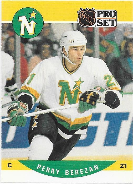 1990-91 ProSet #459 Perry Berezan Minnesota North Stars